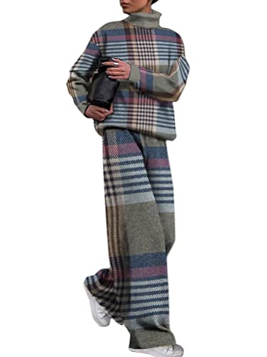 Tomwell Damen Trainingsanzug Set Loungewear Long Sleeve Sweatshirt Hoodies mit Reißverschluss Übergröße Jogging Sportanzug Sportbekleidung C Grau L von Tomwell