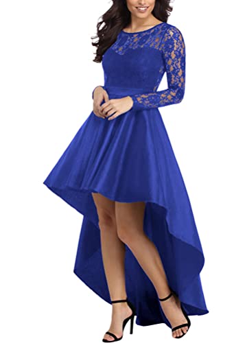 Tomwell Maxikleid Damen Elegant Einfarbig Sexy Tunika Cocktailkleid Lässiges Mode Schicker Sommerkleid Lang Partykleid Z Blau M von Tomwell