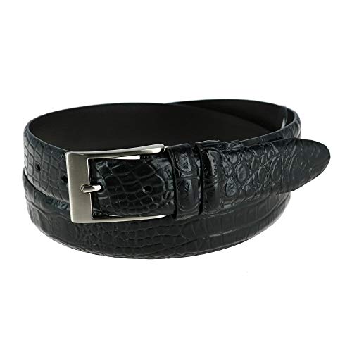 Toneka Herren Big and Tall Hornback Croc Print Gürtel, Schwarz, 48 von Toneka