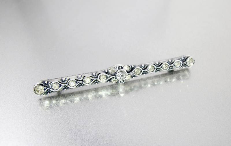 Art Deco Drouse Sterling Silber Strass Brosche Anstecknadel Art Deco Drouse Sterling Silber Strass Brosche Anstecknadel von TonettesTreasures