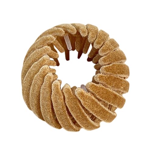 Erweiterbarer Pferdeschwanzhalter, Vogelnest Haarspange, Pferdeschwanzhalter Duttmacher, Erweiterbare Nest Platte Haarnadel Samt Stoff Haarspangen für Frauen und Mädchen Erweiterbarer Pferdeschwanzhalter, Vogelnest Haarspange, Pferdeschwanzhalter Duttmacher, Erweiterbare Nest Platte Haarnadel Samt Stoff Haarspangen für Frauen und Mädchen von Tongfer