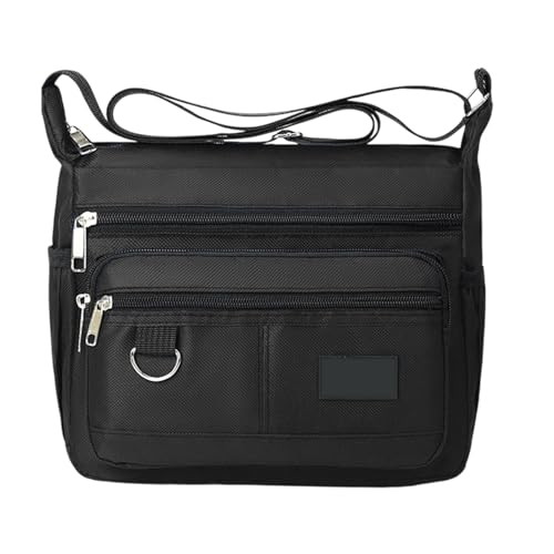 Herren Crosses Bag | Geräumiger wasserdichter Sling Rucksack | praktischer, trendiger Kurierrucksack, Mehrzweck-Brusttasche für kurze Reisen im Alltag, Schwarz , Refer to description Herren Crosses Bag | Geräumiger wasserdichter Sling Rucksack | praktischer, trendiger Kurierrucksack, Mehrzweck-Brusttasche für kurze Reisen im Alltag, Schwarz , Refer to description von Tongfer