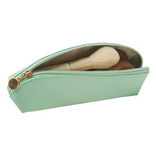 Make-up-Reisetasche, Aufbewahrungs-Kosmetiktasche, tragbar, multifunktionaler PU-Reise-Kulturbeutel, großes Fassungsvermögen, Make-up-Pinsel-Organizer für den täglichen Gebrauch, Grün [Pinseltasche Make-up-Reisetasche, Aufbewahrungs-Kosmetiktasche, tragbar, multifunktionaler PU-Reise-Kulturbeutel, großes Fassungsvermögen, Make-up-Pinsel-Organizer für den täglichen Gebrauch, Grün [Pinseltasche von Tongfer