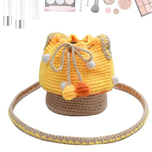 Pilz-Umhängetasche, Pilztasche, kleine Tasche für Geldbörse, gestrickte Umhängetasche, gestrickte Münzbörse, multifunktional für Damen, gelb, Refer to description, Unisex Pilz-Umhängetasche, Pilztasche, kleine Tasche für Geldbörse, gestrickte Umhängetasche, gestrickte Münzbörse, multifunktional für Damen, gelb, Refer to description, Unisex von Tongfer