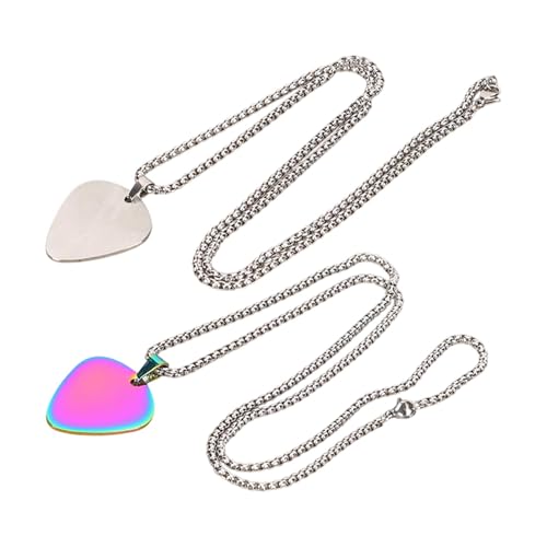 Tongfer Bass-Plektrum-Halskette, 2 x Gitarren-Zubehör, Musikschmuck, Outfit-Schmuckzubehör für Musik- und Gitarrenliebhaber Tongfer Bass-Plektrum-Halskette, 2 x Gitarren-Zubehör, Musikschmuck, Outfit-Schmuckzubehör für Musik- und Gitarrenliebhaber von Tongfer