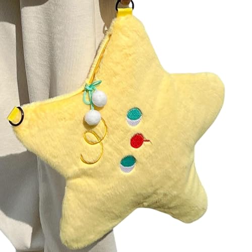 Tongfer Star Bag - Süße Brusttasche - Damen Sternförmige Taschen Plüsch Schultertaschen Geldbörse Handtaschen Sling Rucksack zum Einkaufen Tongfer Star Bag - Süße Brusttasche - Damen Sternförmige Taschen Plüsch Schultertaschen Geldbörse Handtaschen Sling Rucksack zum Einkaufen von Tongfer