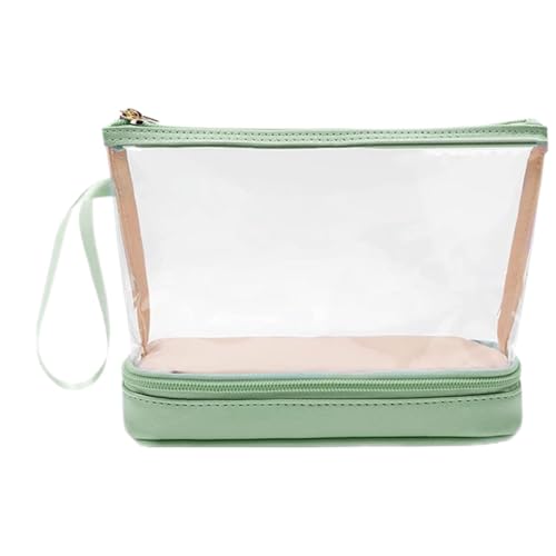 Transparente Make-up-Tasche, tragbare, transparente Make-up-Taschen, wasserdichter Make-up-Aufbewahrungs-Organizer, große Kapazität, Kulturbeutel, Make-up-Tasche für Badezimmer, grün, Refer to Transparente Make-up-Tasche, tragbare, transparente Make-up-Taschen, wasserdichter Make-up-Aufbewahrungs-Organizer, große Kapazität, Kulturbeutel, Make-up-Tasche für Badezimmer, grün, Refer to von Tongfer
