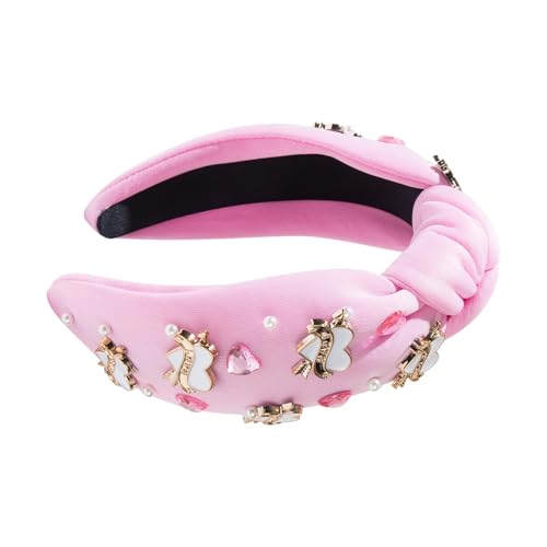 Valentins-Stirnband für Sie – breites Oberteil mit Strasssteinen besetzt, Haarschmuck für Partner, Freundin, Schwester, Ehefrau, Mutter von Tongfer