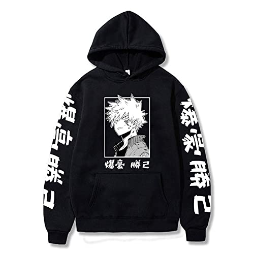 My Hero Academia Unisex Hoodie Sweatshirts No Hero Academia Bakugou Katsuki Pullover Langarm Casual Kapuzenpullover, Typ 1, L von Tongyundacheng