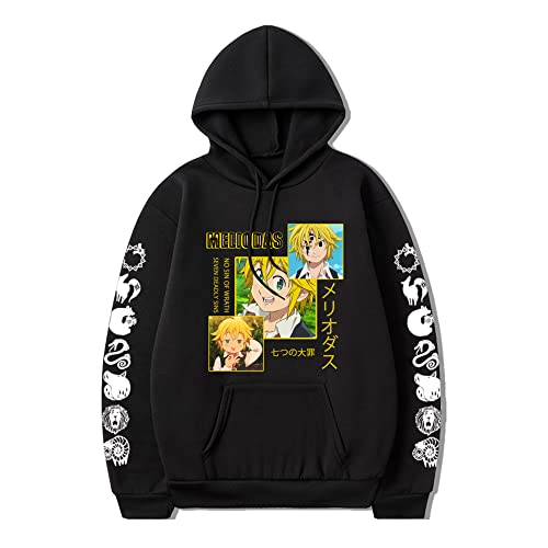 The Seven Deadly Sins Hoodie Anime Printed Pullover Meliodas Cosplay Hoodie Herren Kapuzenpullover Sweatshirt Casual, Typ 1, XXL von Tongyundacheng