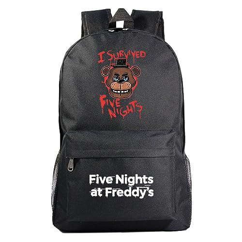 Tongyundacheng FNAF Rucksack für Jungen Mädchen Rucksack FNAF Schultasche Kinder Büchertasche Casual Daypack Laptop Rucksack, Typ 1, 47*31*18cm von Tongyundacheng