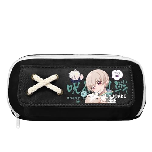 Tongyundacheng Geto Suguru Federmäppchen Gojo Satoru Schreibwaren Itadori Yuji Stifttasche Anime JJK Merch 21 x 5,5 x 11 cm große Kapazität Eröffnungssaison Geschenk für Anime-Fans, Typ 2, 21x5.5x11cm von Tongyundacheng