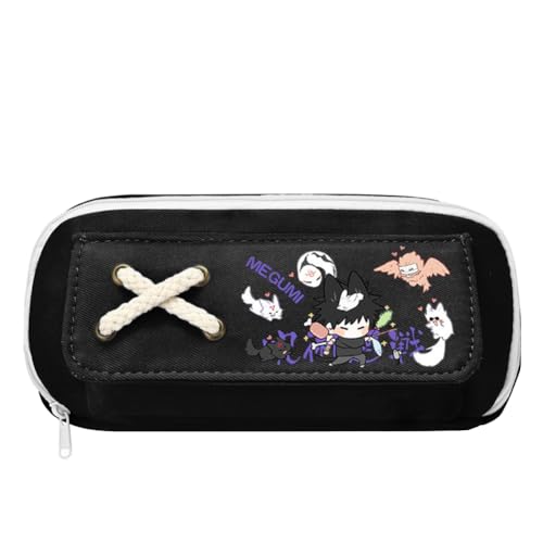 Tongyundacheng Geto Suguru Federmäppchen Gojo Satoru Schreibwaren Itadori Yuji Stifttasche Anime JJK Merch 21 x 5,5 x 11 cm große Kapazität Eröffnungssaison Geschenk für Anime-Fans, Typ 4, 21x5.5x11cm von Tongyundacheng