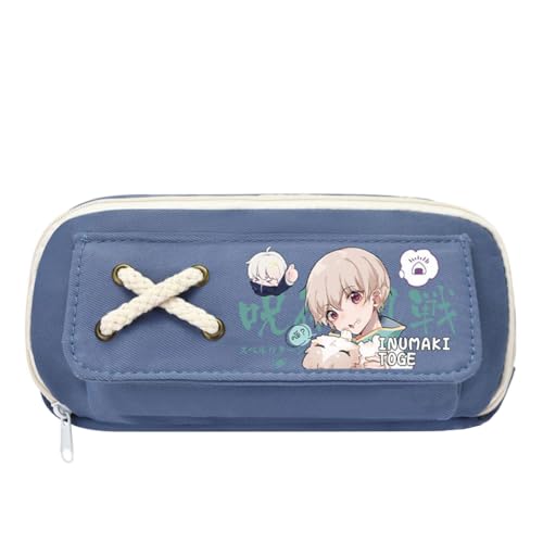 Tongyundacheng Geto Suguru Federmäppchen Gojo Satoru Schreibwaren Itadori Yuji Stifttasche Anime JJK Merch 21 x 5,5 x 11 cm große Kapazität Eröffnungssaison Geschenk für Anime-Fans, Typ 6, 21x5.5x11cm von Tongyundacheng