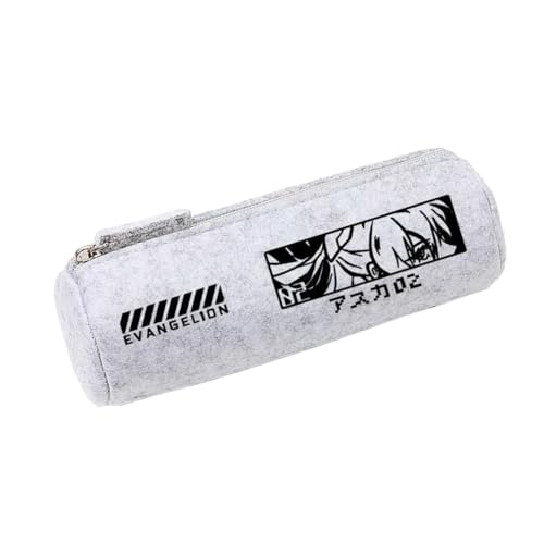 Tongyundacheng Nagisa Kaworu Schreibwarenetui Ayanami Rei Federmäppchen Asuka Langley Soryu Anime Aufbewahrungsbox Große Kapazität Schulbedarf Geschenke für Anime-Fans, Typ 1, 19x6.5 cm, Federmäppchen von Tongyundacheng