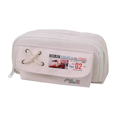 Tongyundacheng Niedliches Anime-Federmäppchen, Cartoon-Zero Two Bleistifttasche, Zero Two bedruckte Stifttasche, 21 x 11 cm, großes Fassungsvermögen, Anime-Schulbedarf für Schüler, Typ 21, 21x11cm von Tongyundacheng