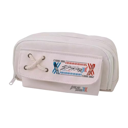 Tongyundacheng Niedliches Anime-Federmäppchen, Cartoon-Zero Two Bleistifttasche, Zero Two bedruckte Stifttasche, 21 x 11 cm, großes Fassungsvermögen, Anime-Schulbedarf für Schüler, Typ 24, 21x11cm von Tongyundacheng