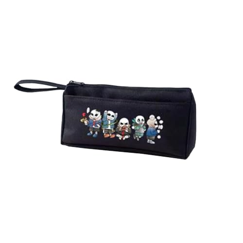 Tongyundacheng Sans Stationery Case Flowey Federmäppchen Asriel Dreemurr Anime Aufbewahrungsbox Große Kapazität Schulbedarf Geschenke für Anime-Fans, Typ 1, 21x4.7x9.5 cm, Federmäppchen von Tongyundacheng