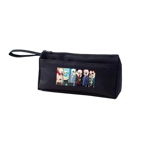 Tongyundacheng Sans Stationery Case Flowey Federmäppchen Asriel Dreemurr Anime Aufbewahrungsbox Große Kapazität Schulbedarf Geschenke für Anime-Fans, Typ 5, 21x4.7x9.5 cm, Federmäppchen von Tongyundacheng