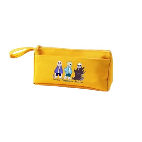 Tongyundacheng Sans Stationery Case Flowey Federmäppchen Asriel Dreemurr Anime Aufbewahrungsbox Große Kapazität Schulbedarf Geschenke für Anime-Fans, Typ 8, 21x4.7x9.5 cm, Federmäppchen von Tongyundacheng