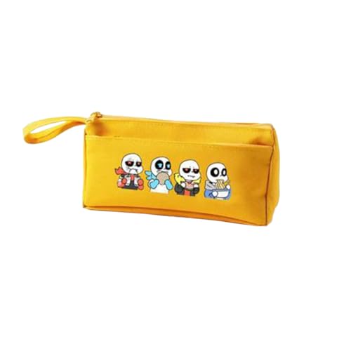 Tongyundacheng Sans Stationery Case Flowey Federmäppchen Asriel Dreemurr Anime Aufbewahrungsbox Große Kapazität Schulbedarf Geschenke für Anime-Fans, Typ 9, 21x4.7x9.5 cm, Federmäppchen von Tongyundacheng