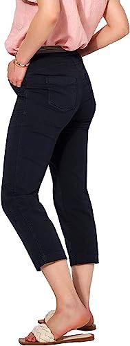 TONI Damen Schlupfhose »Sue« mit gestreiftem Gummizug 48 Dark Blue | 593 von TONI