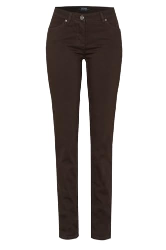 TONI Damen 5-Pocket-Jeans »Perfect Shape« aus Colour Denim 38 Dark Brown | 793 von TONI