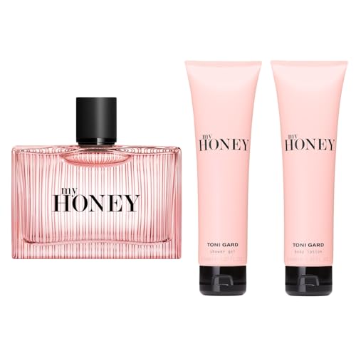 Toni Gard MY HONEY FOR WOMAN Eau de Parfum 90 ML + Shower Gel 150 ML + Body Lotion 150 ML Helle Hölzer Himbeere Moschus Lotusblüte Jasmin Magnolie Honigtau Nektarine Mirabelle floral fruchtig für Sie Toni Gard MY HONEY FOR WOMAN Eau de Parfum 90 ML + Shower Gel 150 ML + Body Lotion 150 ML Helle Hölzer Himbeere Moschus Lotusblüte Jasmin Magnolie Honigtau Nektarine Mirabelle floral fruchtig für Sie von Toni Gard