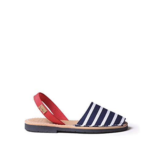 Abarca für Frauen aus Leder - Mao-BR Seemannfarbe, 42 EU von Toni Pons