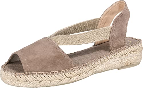 Wildleder-Espadrille für Damen - Ella - Taupe, 40 EU von Toni Pons