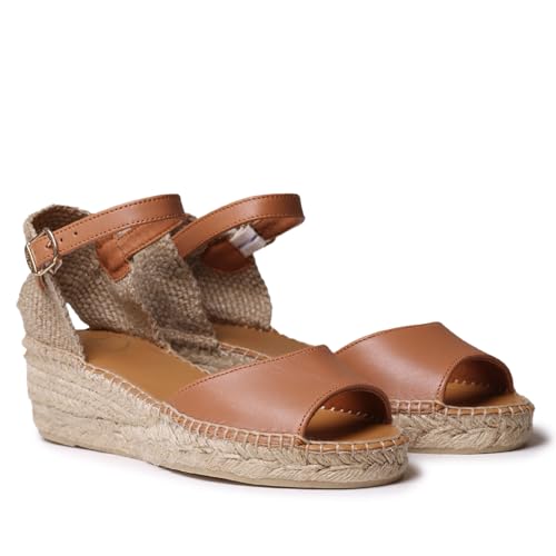 TONI PONS Briella-P Offene Espadrilles für Damen mit niedrigem Keilabsatz, Leder, 37 EU TONI PONS Briella-P Offene Espadrilles für Damen mit niedrigem Keilabsatz, Leder, 37 EU von Toni Pons