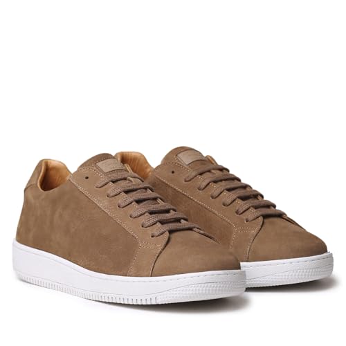 TONI PONS Dalmau Herren-Sneaker mit Schnürung aus Nubukleder, Camel, 41 EU von Toni Pons
