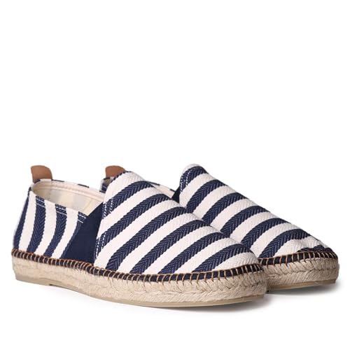 TONI PONS Dustin Espadrilles für Herren aus gestreiftem Stoff., blau, 47 EU von Toni Pons