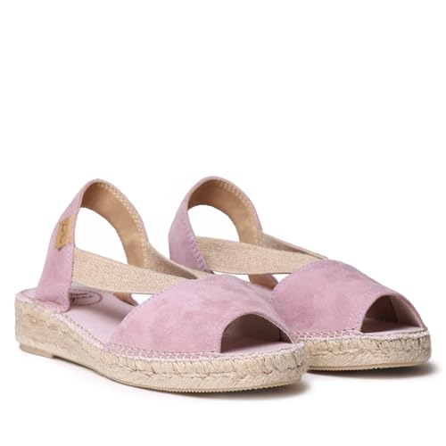 Toni Pons Ella - Espadrille für Damen in Volltontönen aus Wildleder., Lavanda, 38 EU von Toni Pons