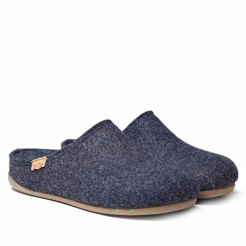 TONI PONS MONA-FR Damen Clogs aus recyceltem Filz, Marineblau, 34 EU von Toni Pons