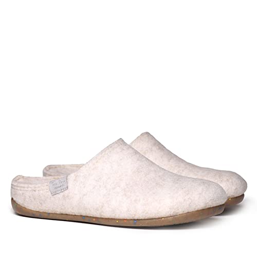 TONI PONS MONA-FR Damen Clogs aus recyceltem Filz, ekrü, 34 EU von Toni Pons