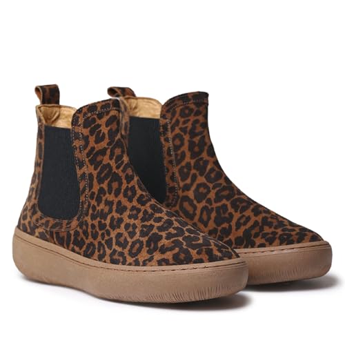 TONI PONS SERRA Damen-Stiefel aus Nubukleder mit seitlichen Gummizügen, Leo, 36 EU von Toni Pons