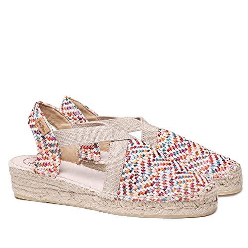 Toni Pons Mehrfarbige Bast-Espadrilles für Damen - Vera - Multi, 39 EU von Toni Pons