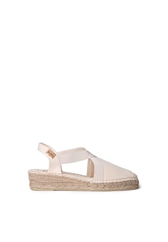 TONI PONS Verona Veganer Espadrilles mit Keilabsatz für Damen aus Baumwolle., ekrü, 39 EU TONI PONS Verona Veganer Espadrilles mit Keilabsatz für Damen aus Baumwolle., ekrü, 39 EU von Toni Pons