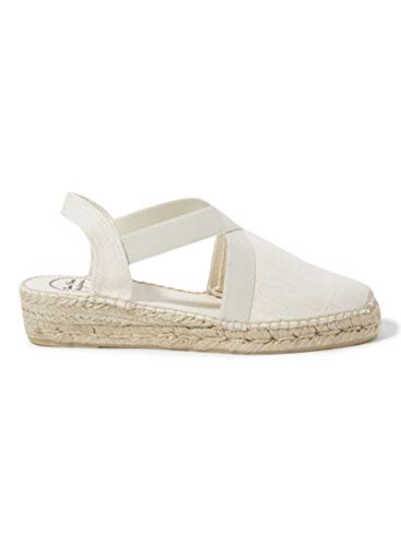 TONI PONS Verona Veganer Espadrilles mit Keilabsatz für Damen aus Baumwolle., ekrü, 41 EU von Toni Pons