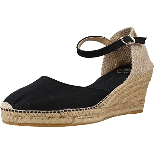 Toni Pons Damen-Espadrille aus Leinen - CALDES - Schwarz, 38 EU von Toni Pons