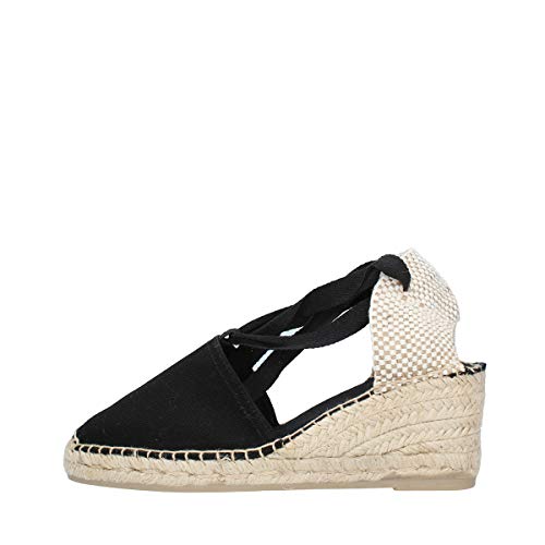 Toni Pons Damen-Espadrille aus Baumwoll-Canvas - Valencia - Schwarz, 33 EU von Toni Pons