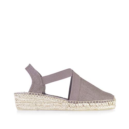 Toni Pons Damen-Espadrille aus Baumwolle - Verona - Taupe, 44 EU von Toni Pons