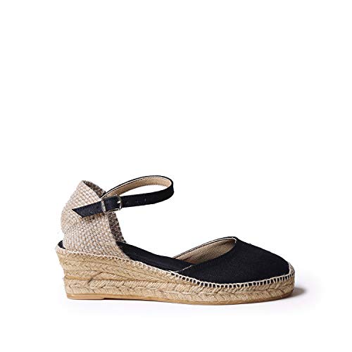 Toni Pons Damen-Espadrille aus Baumwollstoff - Romina - Schwarz, 35 EU von Toni Pons