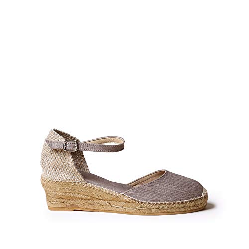 Toni Pons Damen-Espadrille aus Baumwollstoff - Romina - Taupe, 35 EU von Toni Pons