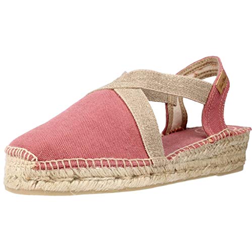 Toni Pons Damen-Espadrille aus Baumwollstoff - Verdi-V - Blush, 39 EU von Toni Pons