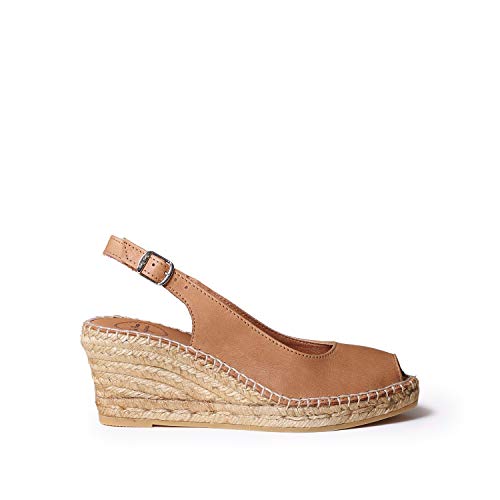 Toni Pons Damen Espadrille aus Leder - CROACIA - Cuero, 43 EU von Toni Pons