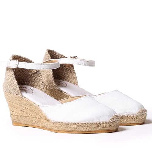 Toni Pons Damen-Espadrille aus Leinen - CALDES - Weiß, 40 EU Toni Pons Damen-Espadrille aus Leinen - CALDES - Weiß, 40 EU von Toni Pons