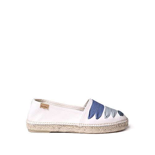 Toni Pons Damen-Espadrille aus Baumwollstoff - Rose - Blau, 40 EU von Toni Pons