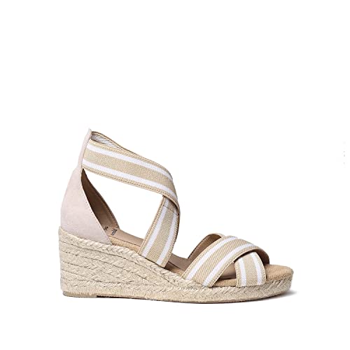 Toni Pons Damen-Espadrille aus Stoff elástico - FAMA-LD Steinfarbe, 40 EU von Toni Pons